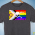 Intersex Inclusive Progress Pride Pirate Flag Premium Unisex T-Shirt - Dark Grey Heather